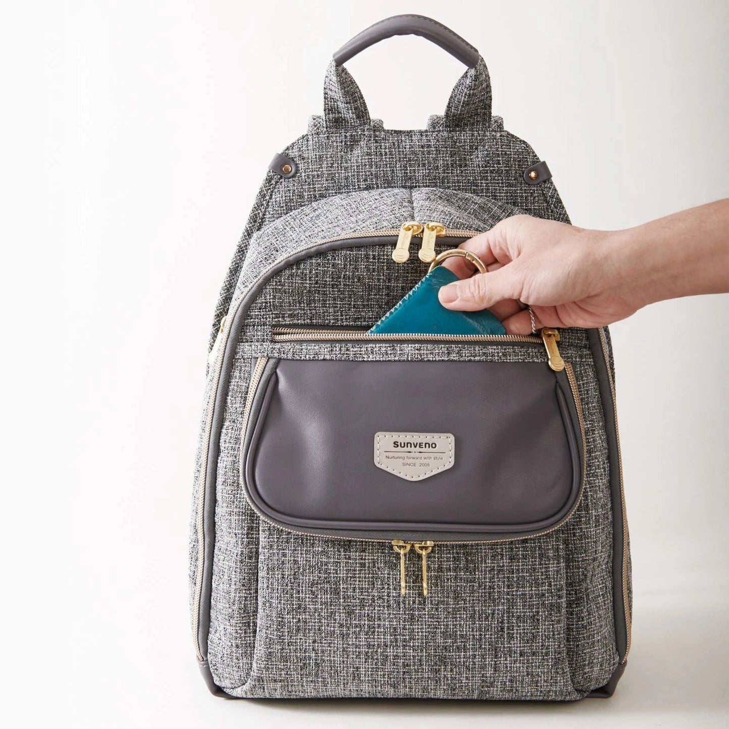 New Sunveno Diaper Bag Fashion Baby Bag Backpack Baby Stuff Organizer Mum Mom Mummy Maternity Nappy Changing Wet Bag Baby Care