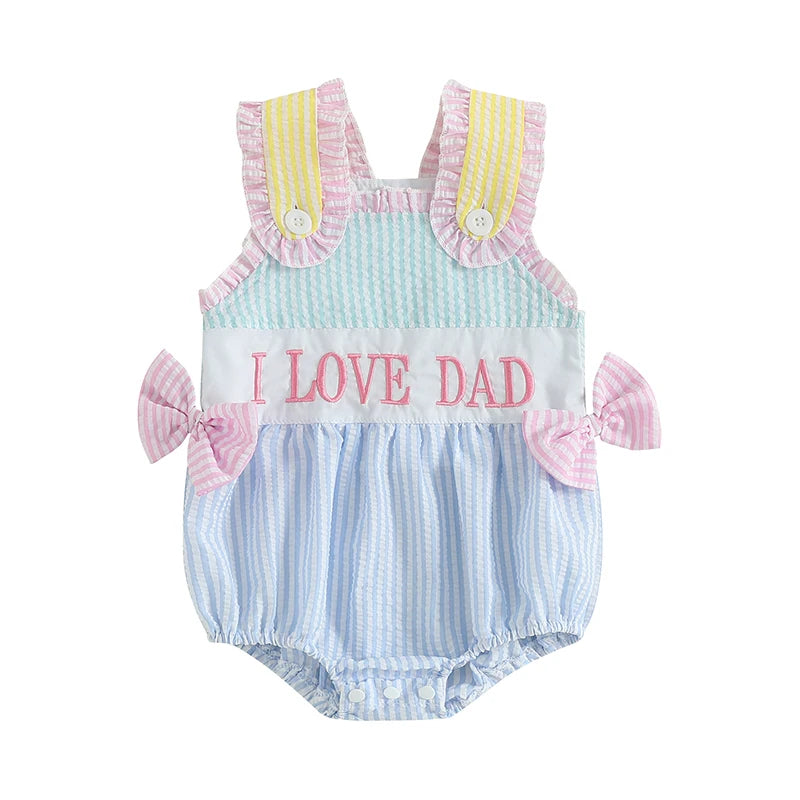 Adorable Toddler Floral Print Sleeveless Romper with Ruffled Trim and Bow Detail Cute Baby Girl Summer Jumpsuit