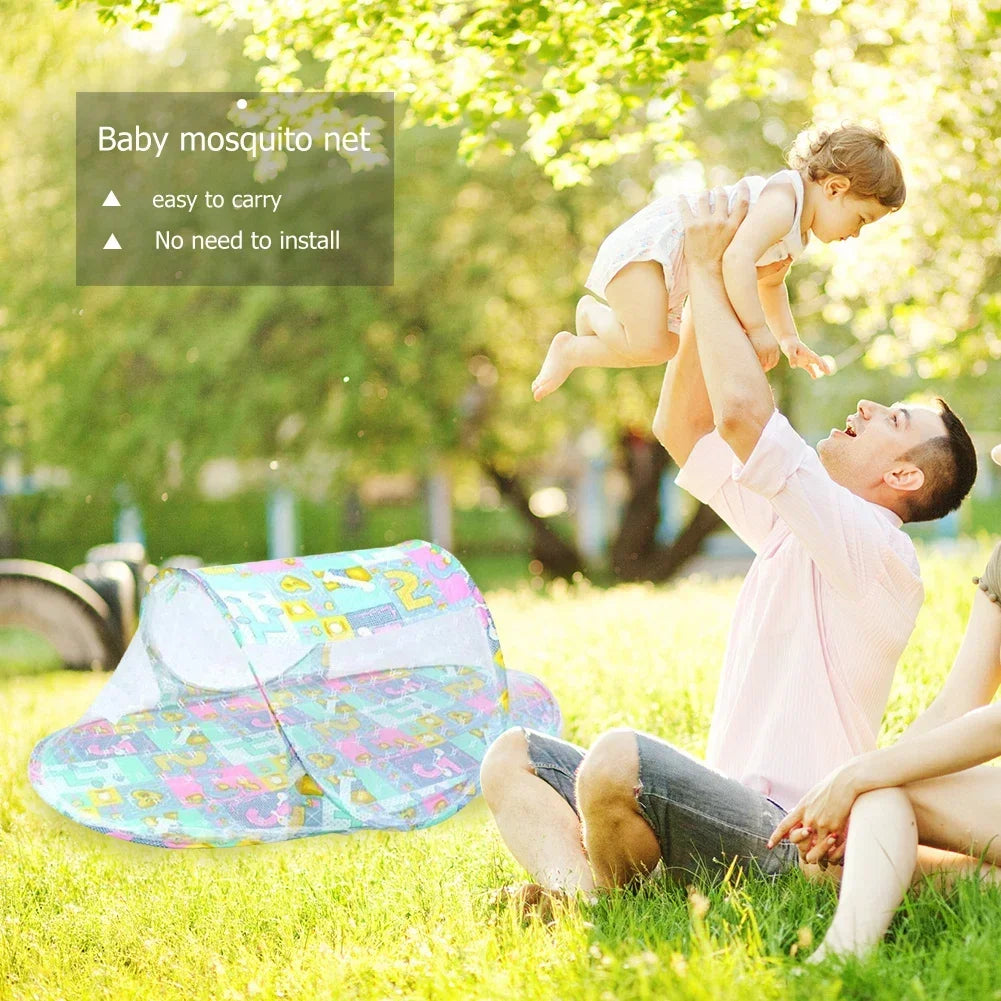 Mosquito Net for Baby Cribs Portable Baby Bed Foldable Summer Children Mosquito Net High Density Grids Tent for Newborn Infant